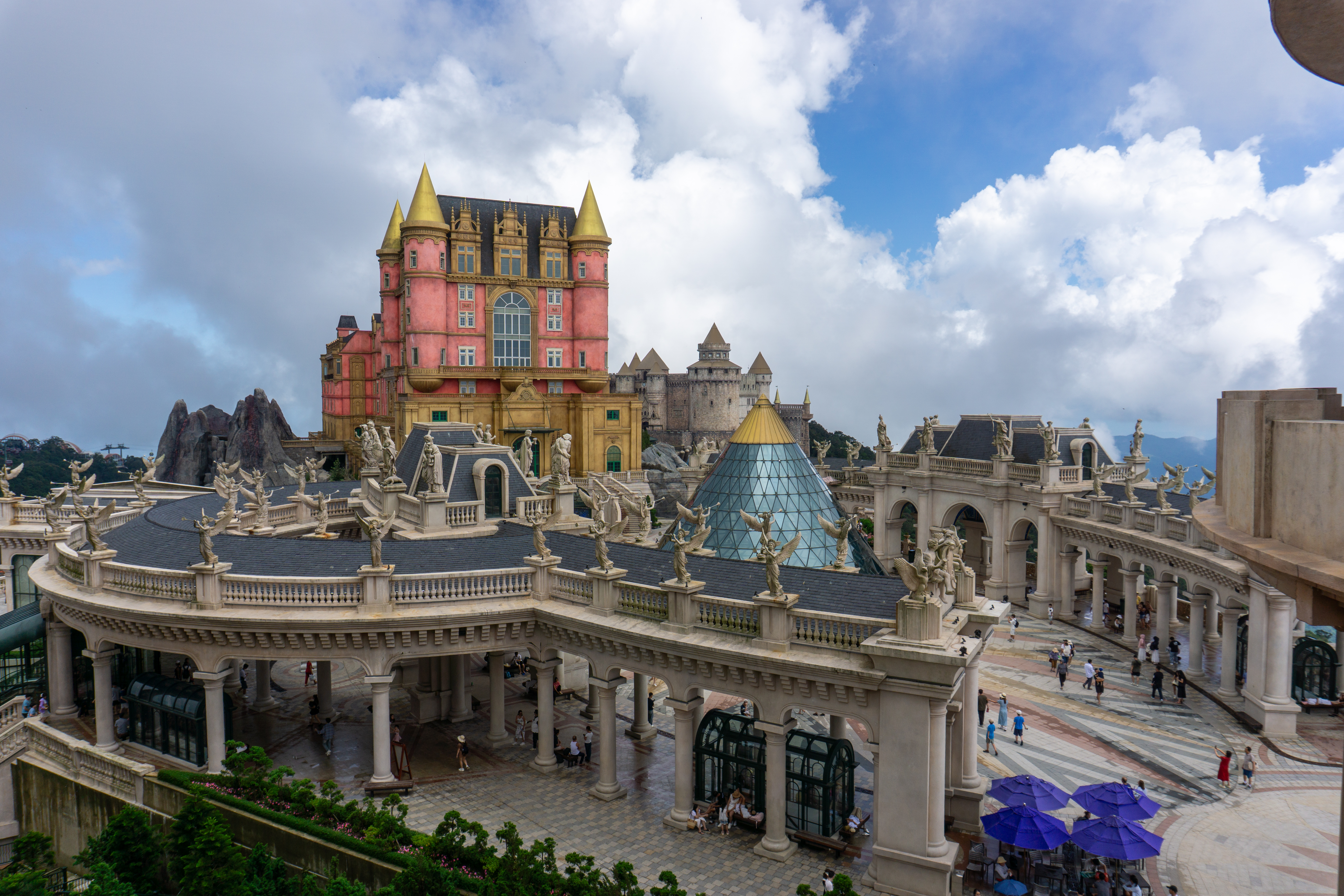 Pink castle in Ba Na Hills